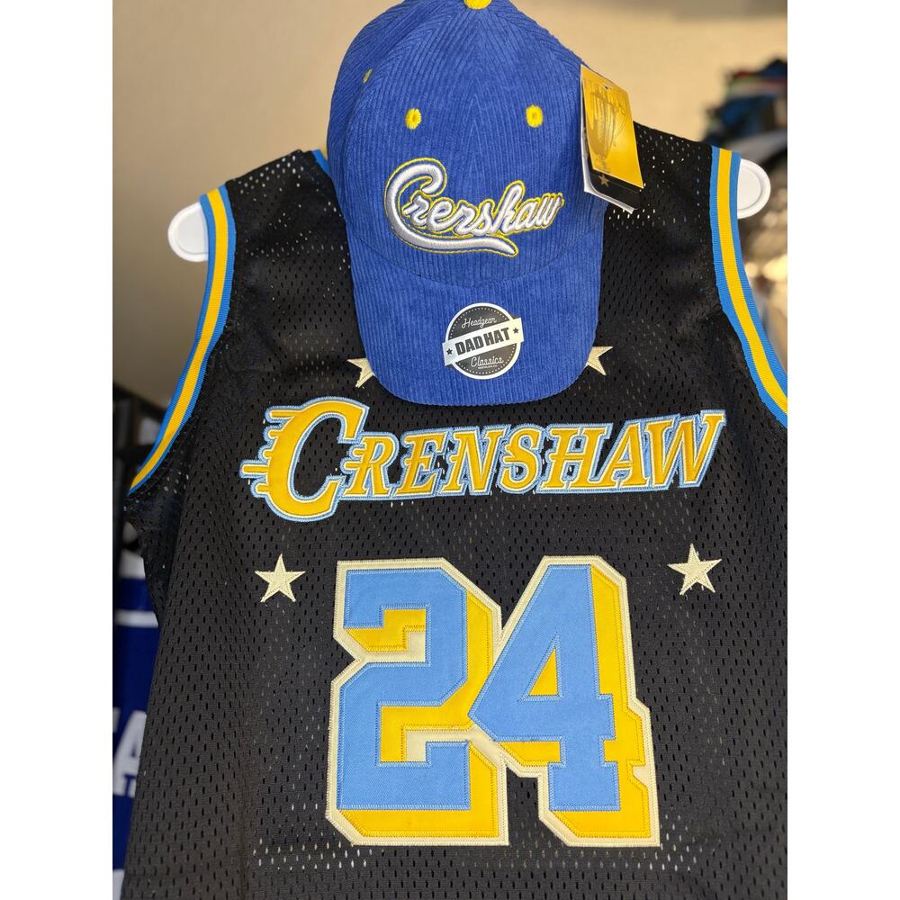 NEW w/ Tags - Sz. S, Kobe #24/Crenshaw Jersey & Matching Hat